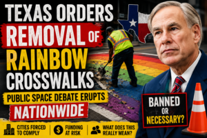 Texas Forces Cities to Remove LGBTQ Rainbow Crosswalks or Risk Losing Funding