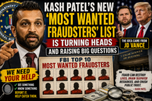Kash Patel’s New ‘Most Wanted Fraudsters’ List Is Turning Heads And Raising Big Questions